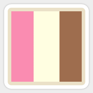 Neopolitan Ice Cream Sticker